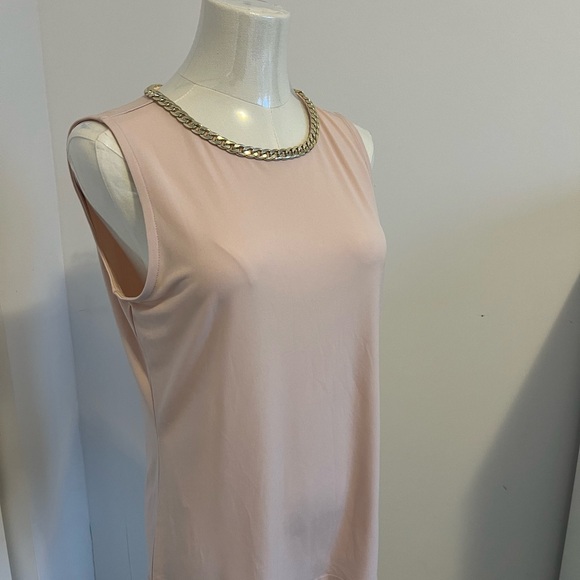 Karl Lagerfeld Elegant Pink Sleeveless Top - Picture 3 of 6